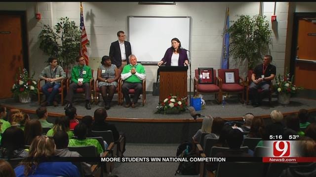 Moore HS Students Win National Competition With 'Say Something' Video