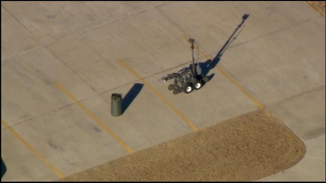 WEB EXTRA: Bob Mills SkyNews 9 HD Flies Over Suspicious Package In Bethany