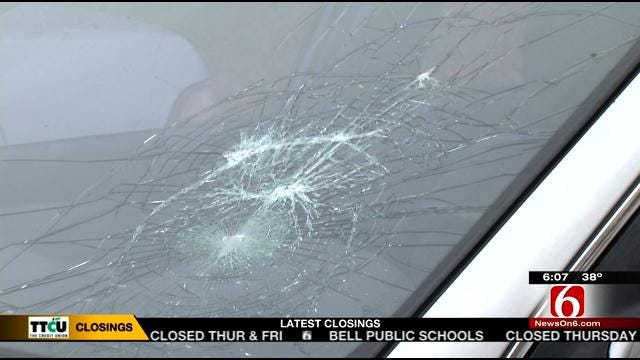 Woman Says Someone Threw Rock At Her Car From I-244 Overpass