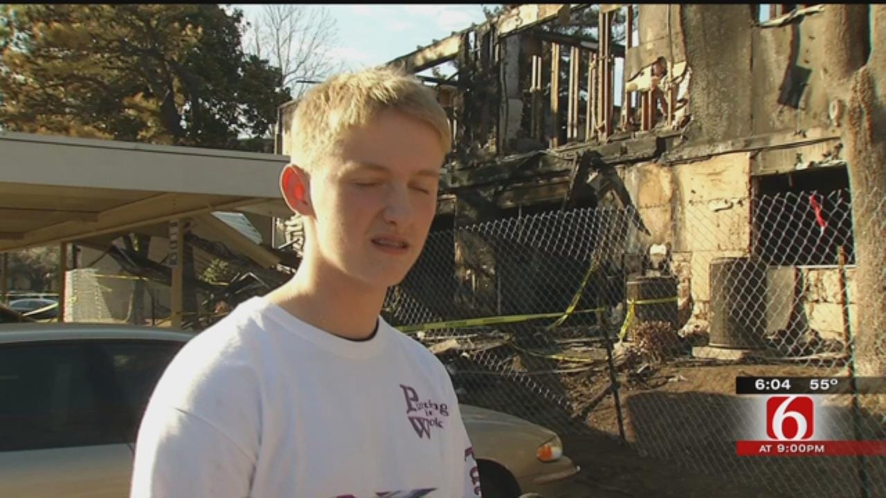 Teen, Church Help Families After Fire Destroys Tulsa Apartments
