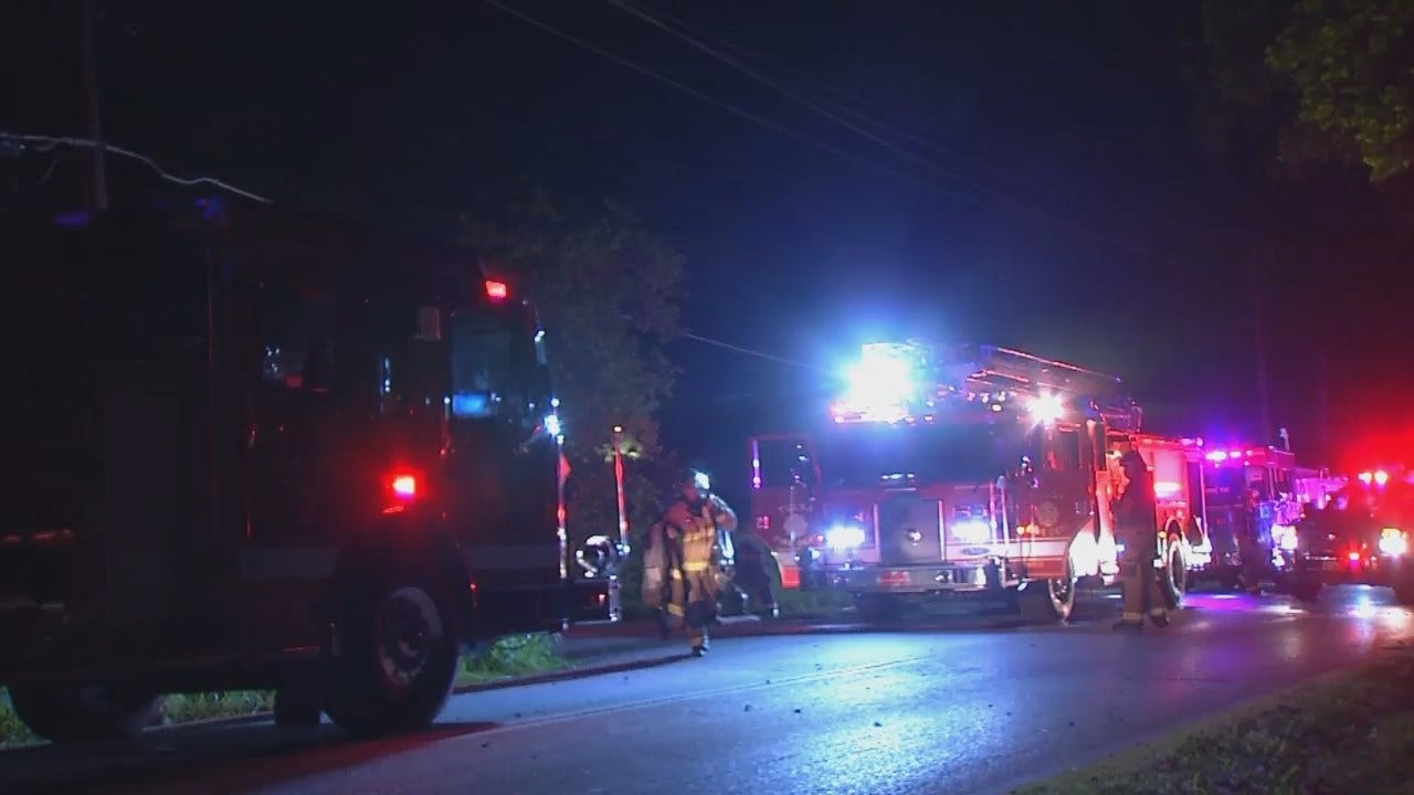 WEB EXTRA: Video From Scene Of Several Suspicious West Tulsa Fires