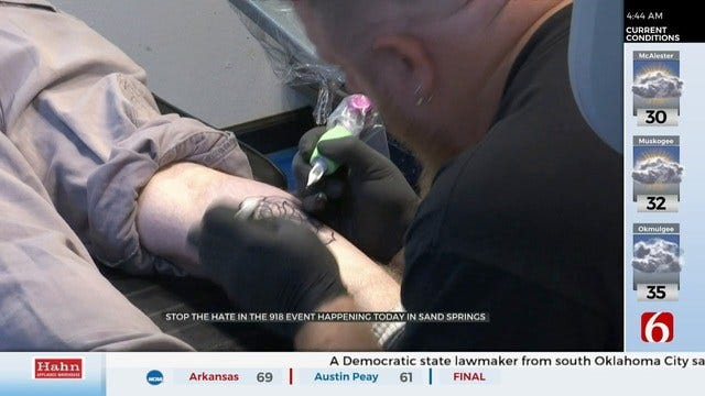 Sand Springs Tattoo Parlour Holds Annual Event To Remove Hate Tattoos