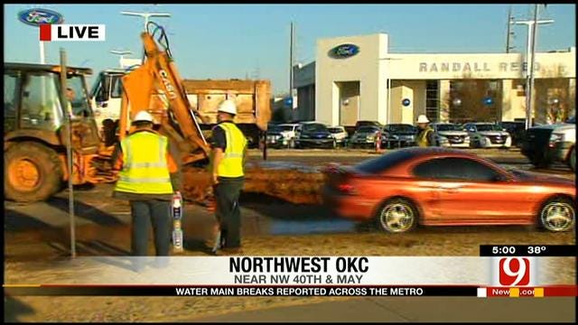 OKC Flooded With Water Pipe Problems From Winter Weather