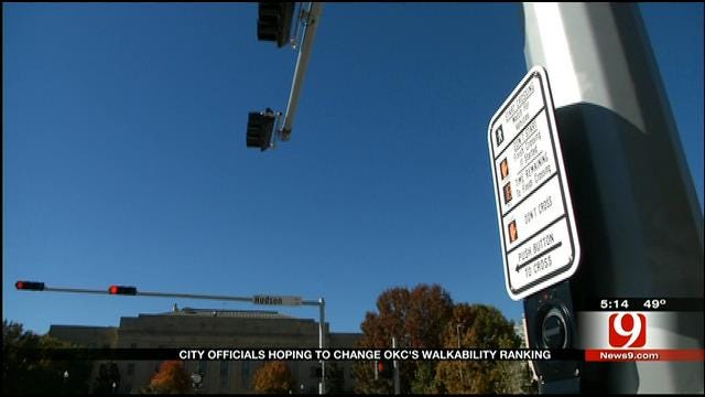 Oklahoma City Ranked Low In Walkability