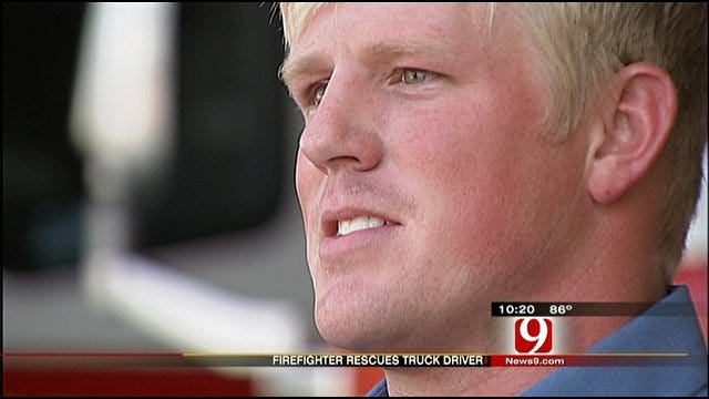 OKC Firefighter Hailed As Hero After Daring Rescue