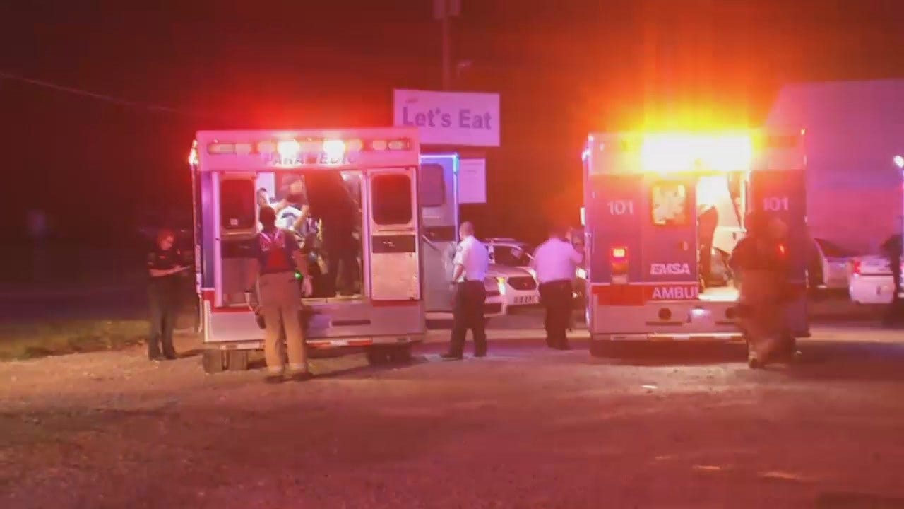 WEB EXTRA: Scenes From Homicide Outside Tulsa Bar