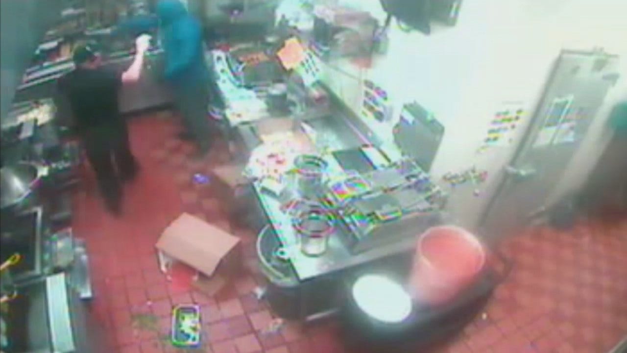 WEB EXTRA: Tulsa Taco Bueno Robbery Surveillance Video