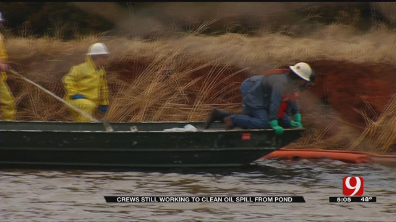 Cleanup Continues After Oil Spill In NW OKC