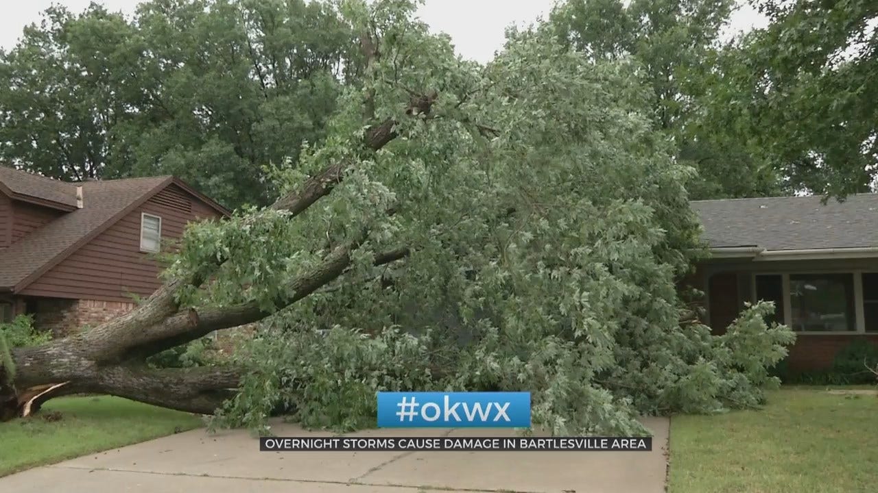 Powerful Winds Leave Storm Damage In Bartlesville