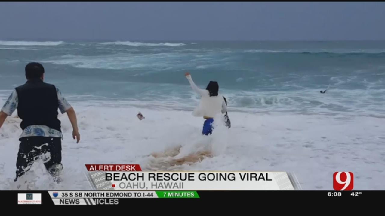 VIDEO: Good Samaritan Saves Boy From Big Wave In Hawaii