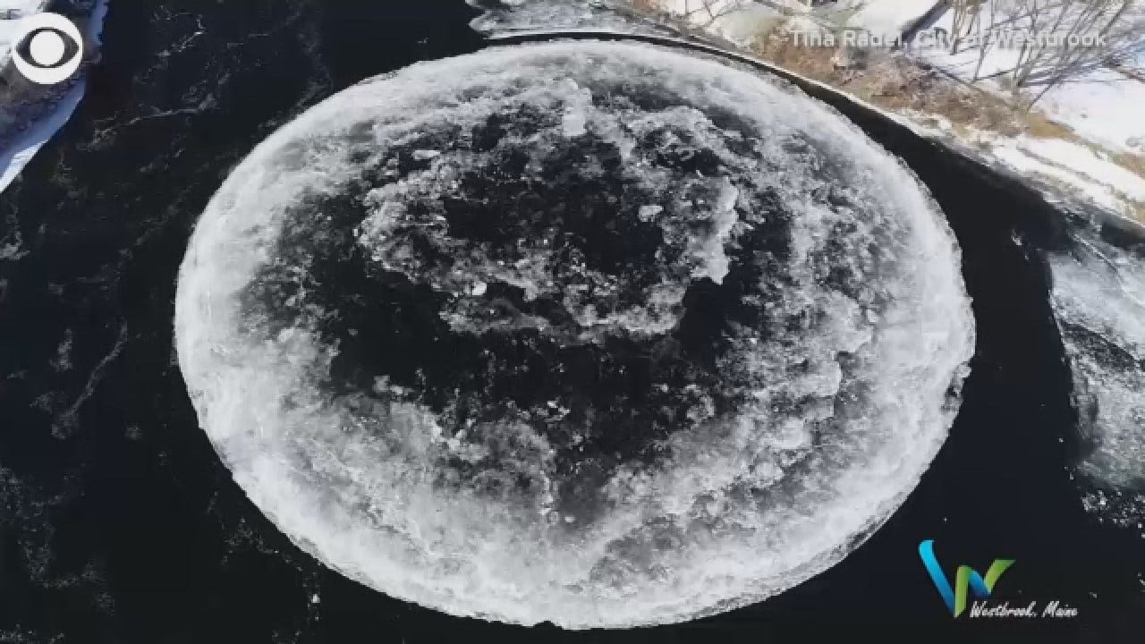 Alien Spacecraft Or A Giant Ice Disk?