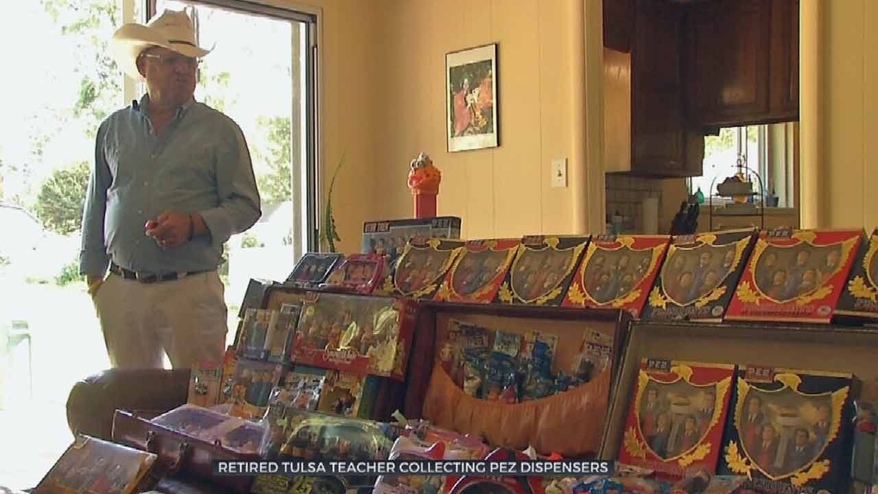 Retired Tulsa Teacher Shows Off Pez Candy Dispenser Collection