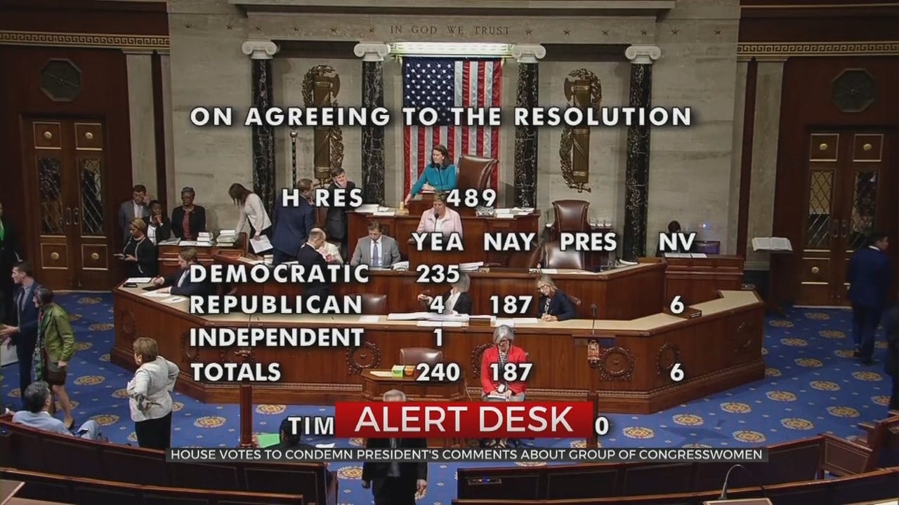 House Votes On Resolution Condemning President Trumps Comments On Congresswomen