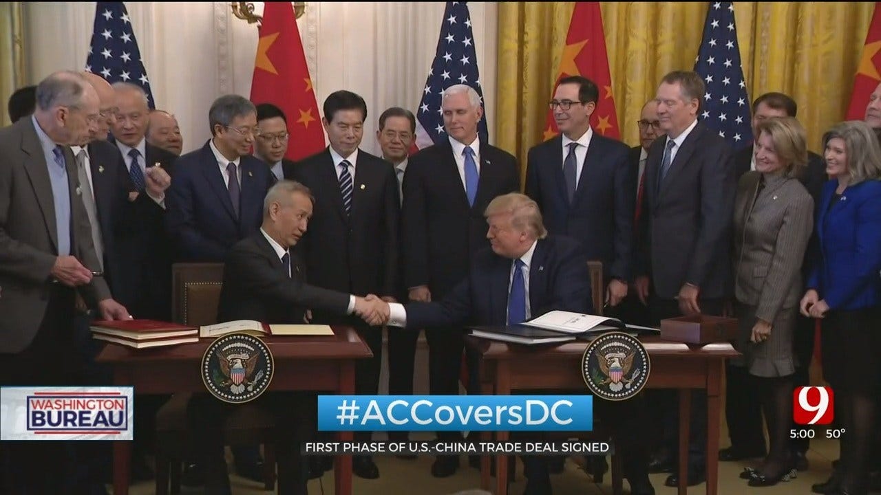 President Trump Signs First Phase Of US-China Trade Deal