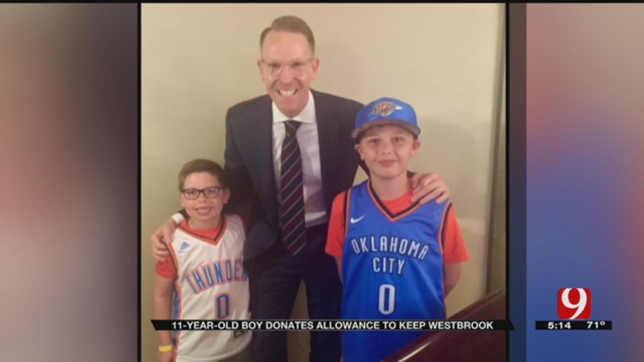 11-Year-Old Thunder Fan Donates Allowance To Keep Westbrook