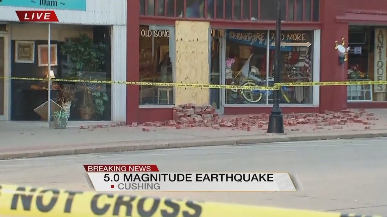 Joseph Holloway Reports On Cushing Earthquake Damage