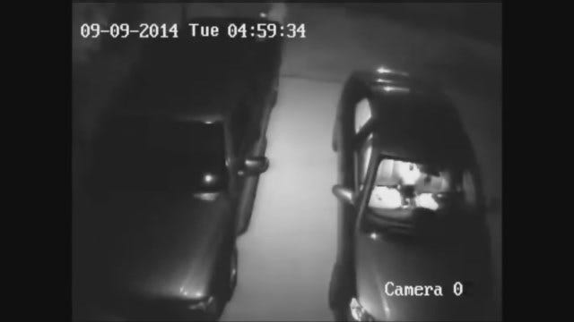 WEB EXTRA: OKC Police Seek Man Caught On Camera Burglarizing Car