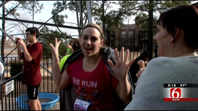 Tulsans Continue Icy Tradition With Polar Bear Plunge