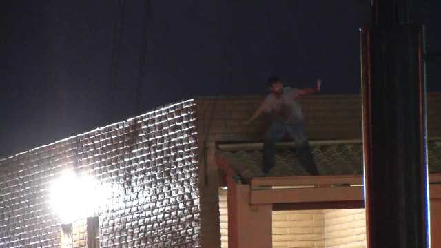 WEB EXTRA: Video From Scene Of Man On Roof Of Tulsa Motel
