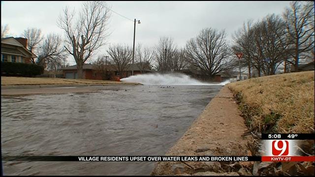 Village Residents Upset Over Water Leaks And Broken Lines