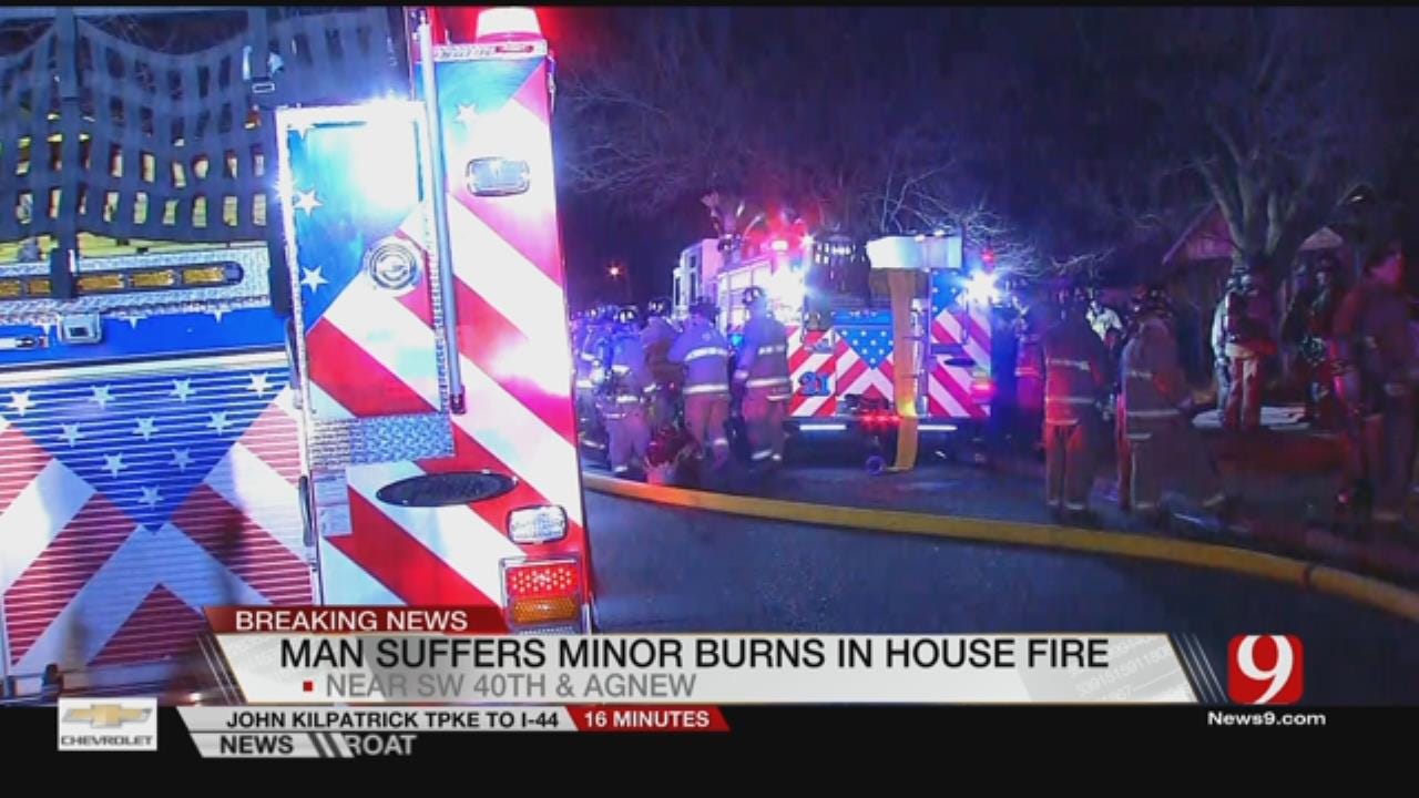 Man Injured In SW OKC House Fire