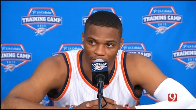 Russell Westbrook At Thunder Media Day
