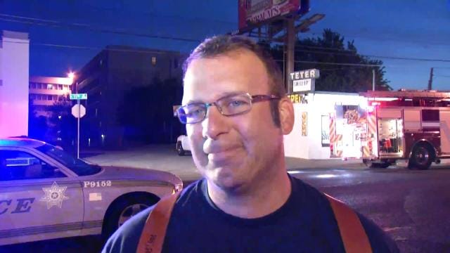 WEB EXTRA: Tulsa Fire District Chief Chuck French Talks About Business Fire