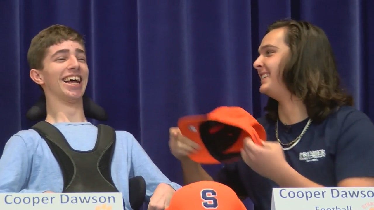 WATCH: Football Player Gets Assist On National Signing Day