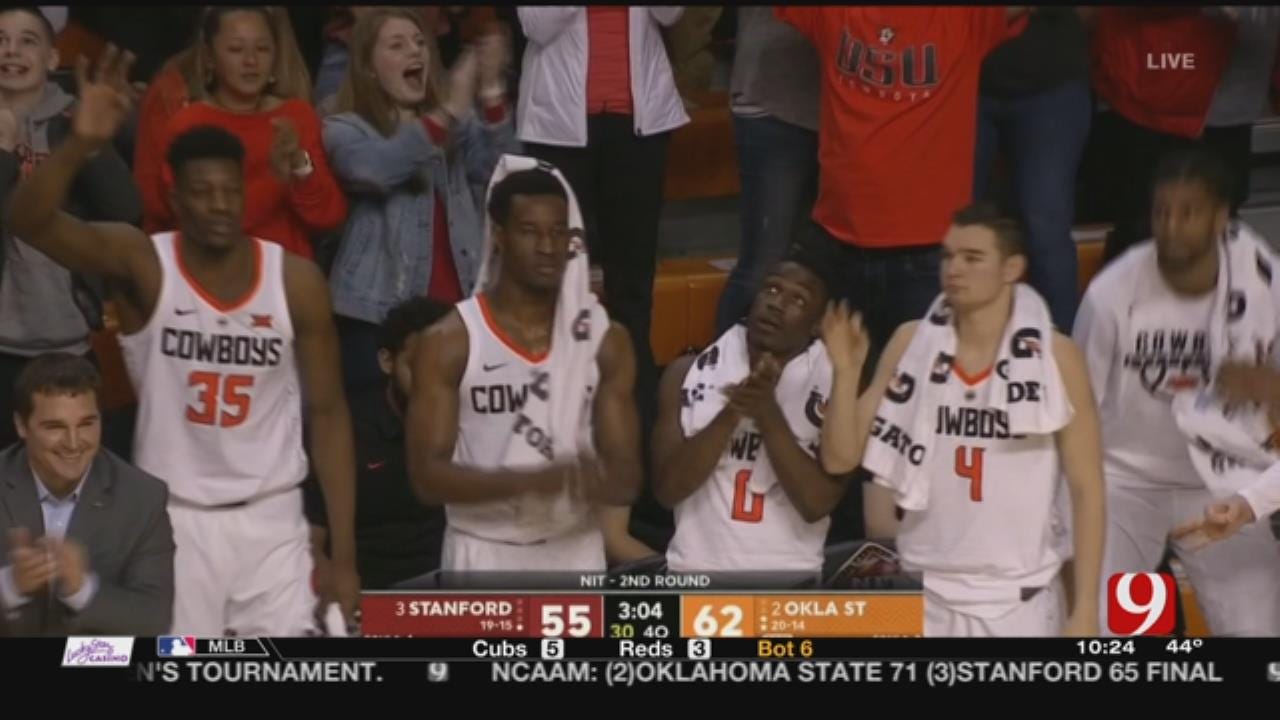 Carroll Scores 26, Oklahoma State Tops Stanford 71-65 In NIT