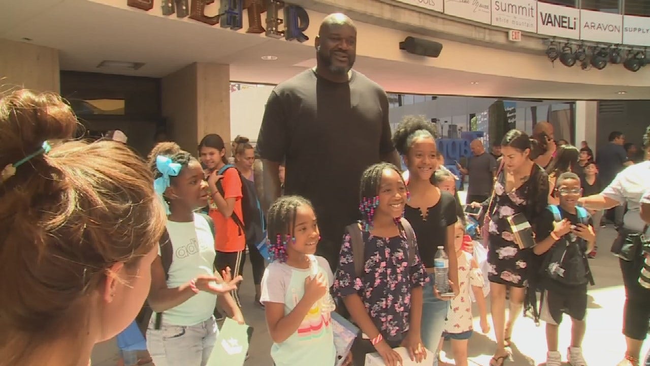 Shaq-To-School: Shaquille O'Neal Provides Over 2,000 Shoes To Students In Need