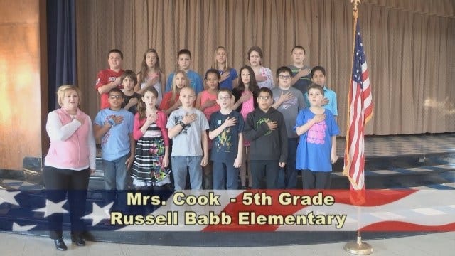 Mrs. Cook’s 5th Grade Class at Russell Babb Elementary School