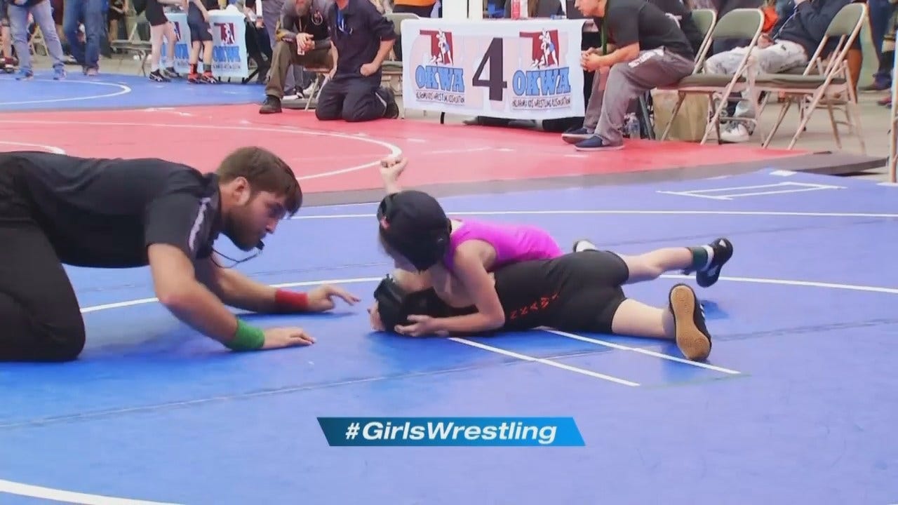 Girls Wrestling On The Rise In Oklahoma