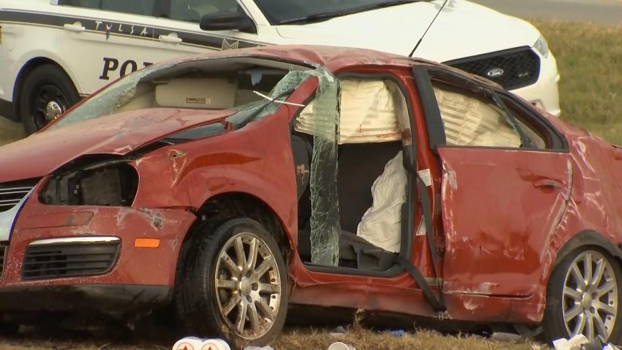 WEB EXTRA: Video From Scene Of Tulsa Fatal Crash