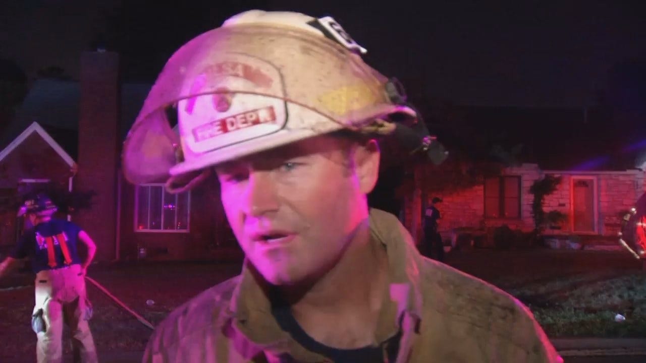 WEB EXTRA: Tulsa Fire District Chief Jason Gilkison Talks About House Fire