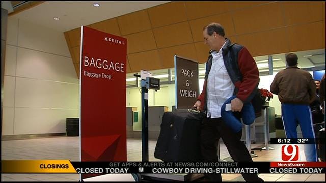 Icy Weather Delays, Cancels Flights At Will Rogers Airport