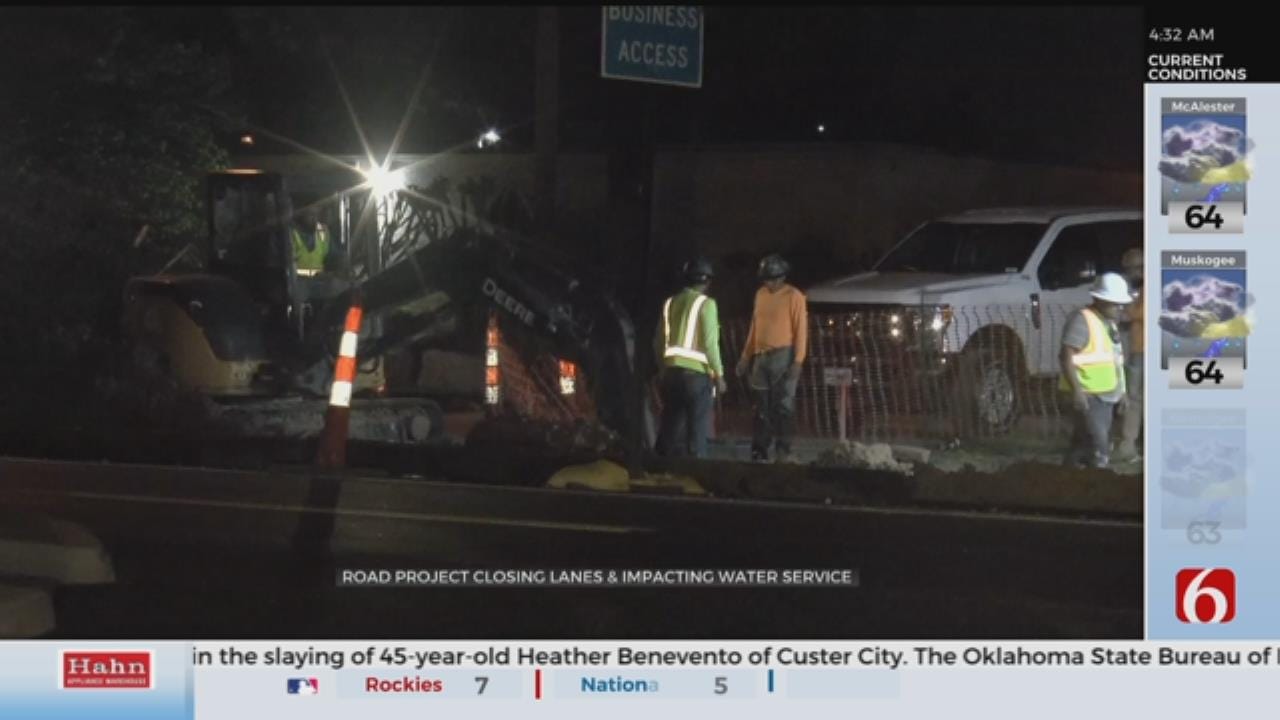 Water Shut Off For Tulsa Street Project
