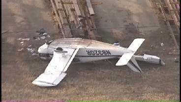 WEB EXTRA: 1 Dead, 1 Injured In Plane Crash At Ponca City Airport