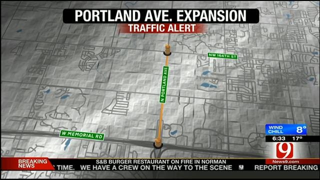 Construction Begins To Expand Portland Avenue In OKC