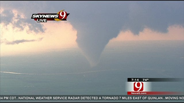SkyNews 9 Captures Tornado Touching Down Near Waynoka