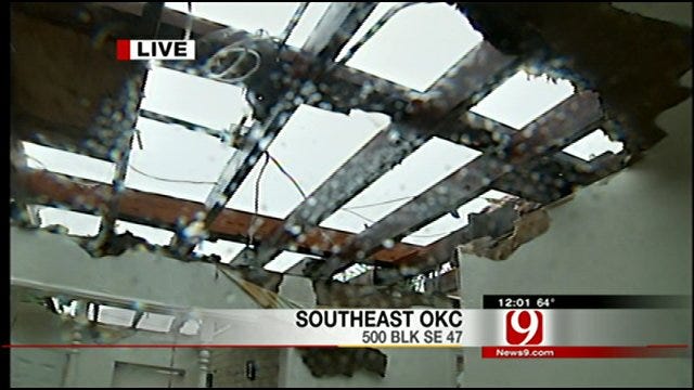 Storms Rip Roof From Home, Scatter Debris
