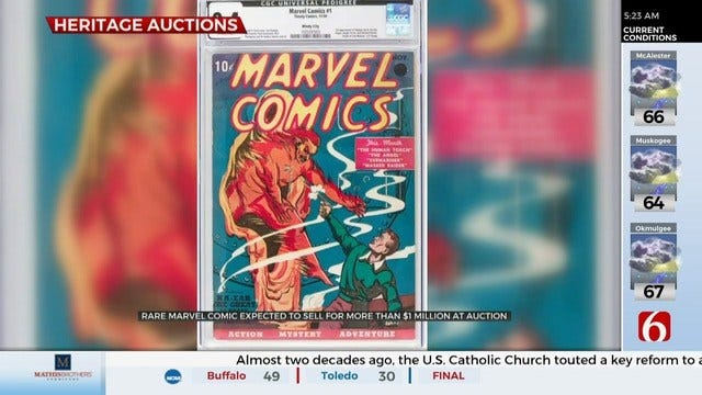 Rare Comic Book Goes Up For Auction