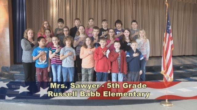 Mrs. Sawyer's 5th Grade Class at Russell Babb Elementary School