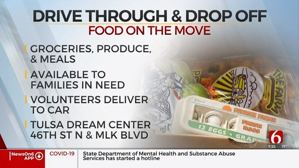 Food On The Move To Host Drive-Thru, Drop Off Event At Tulsa Dream Center