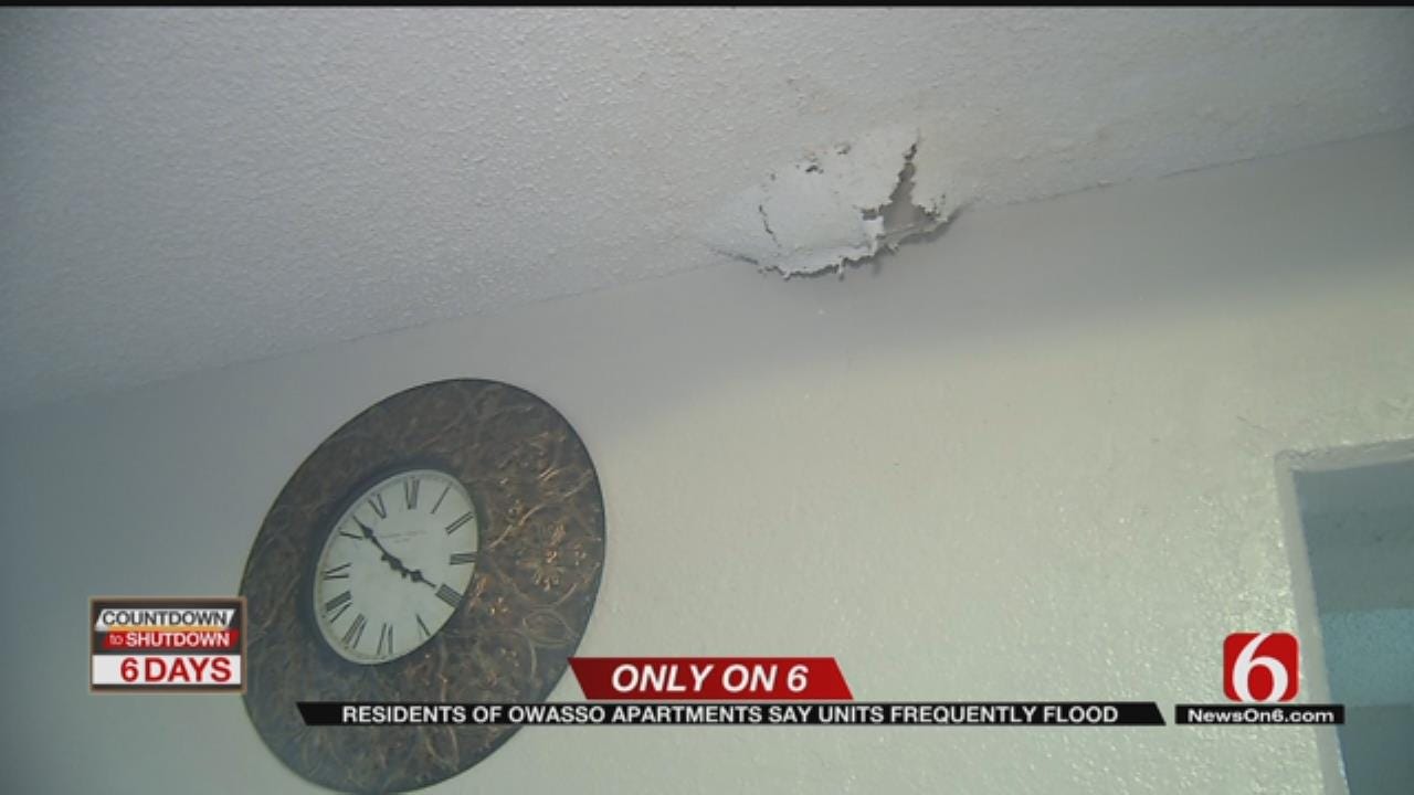 Residents Of Flooding Owasso Apartments Say Landlord's Response Was "Get Sandbags"