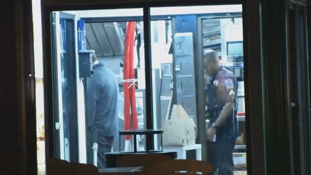 WEB EXTRA: Video From Scene Of West Tulsa Sonic Armed Robbery