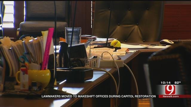 Lawmakers Moved To Makeshift Offices During Capitol Restoration