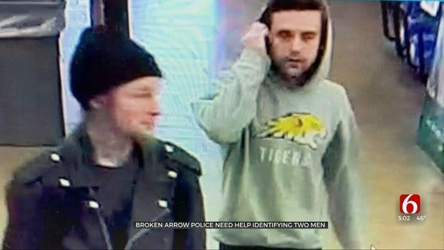 Broken Arrow Police Look For 2 Men In Credit Card Theft