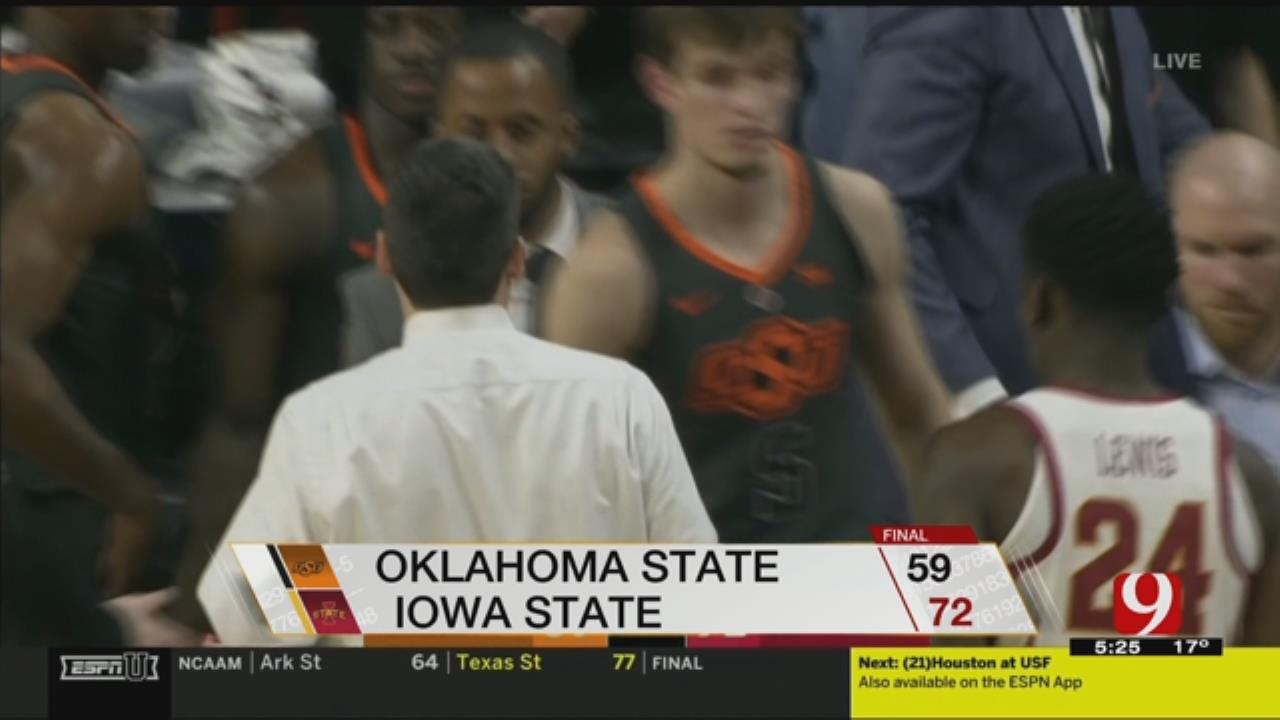 Iowa State Beats Oklahoma State 72-59