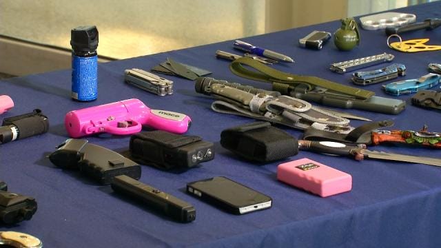 WEB EXTRA: TSA Shows Of Some Of The Items Confiscated At Airport Security Checkpoints
