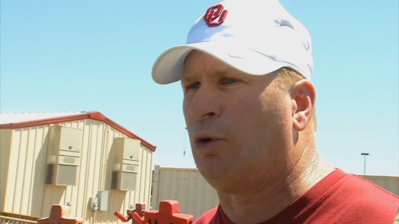 OU Defensive Coordinator Mike Stoops Talks After Tuesday's Practice